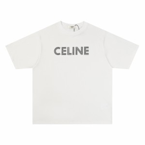 CELINEレターロゴプリント半袖Tシャツ