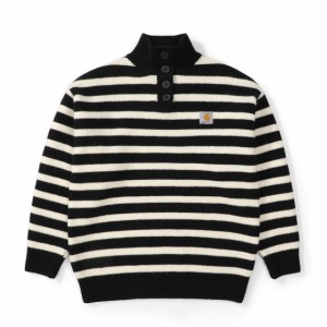 Carhartt カーハルトのストライプの詰襟ニットです