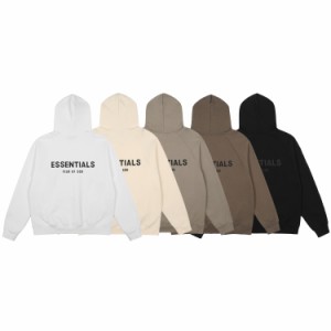 FOG Fear Of God Essentials 21ss 新バック3Dドリップコンパウンドライン中わた入りパーカー・スウェットシャツ 