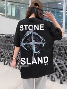 stone island ストーンアイランド コンパスプリント半袖Tシャツ