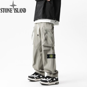 Stone Island ストーンアイランド春夏新作ファッション立体ポケットアメリカン機能性ワークパンツ