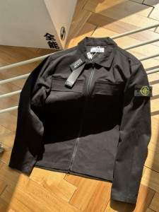 STONE ISLAND ストーンアイランド ピマコットンダブルポケットジップ長袖シャツジャケット