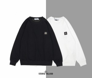 STONE ISLAND ストーンアイランド クラシックベーシック 刺繍ワッペン クルーネック スウェットシャツ