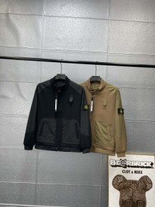 STONE ISLAND SS24 ストーンアイランド スプリングパッチワークウールジャケット スタンドカラーコート