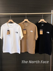 The North Faceスモールレーベル カップルクルーネックTシャツ
