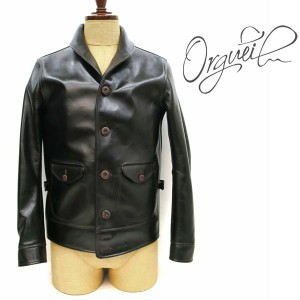 【正規販売店】 ORGUEIL / オルゲイユ メンズ Cossack Jacket  コサックジャケット  [OR-4002C]【ホースハイドレザージャケット】【ブラ