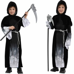 ハロウィン 死神 コスプレ 衣装 仮装 子供用 悪魔コスチューム キッズ 子供 吸血鬼 コスプレ衣装 可愛いコスプレ ハロウィンコスチューム