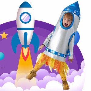 ハロウィン コスプレ衣装 キッズ 子供用 宇宙飛行士 宇宙服 ロケット ハロウィーン仮装 演出 公演 Cosplay コスチューム 文化祭