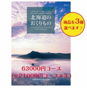 北海道 カタログギフト グルメ 63000円 送料無料 北海道のおくりもの HDO-B トリプル 引出物 結婚 内祝 出産 御祝 お返し 快気祝 新築祝 