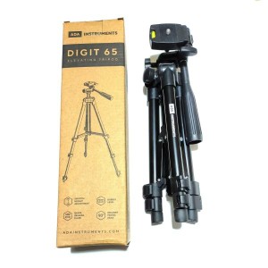 センターポール式三脚 Digit65 1/4インチネジ汎用 アルミ製 墨出し器用 デジタルカメラ用 ビデオカメラ 送料無料