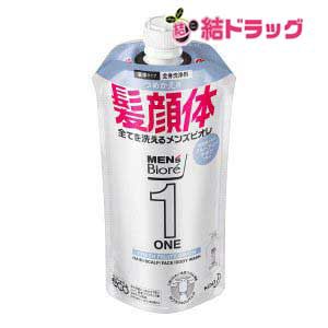 メンズビオレONE オールインワン全身洗浄料 フルーティーサボンの香り つめかえ用(340mL)