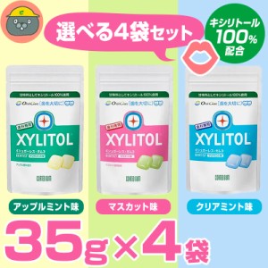 オーラルケア　キシリトールガム ラミチャック 35g　4袋【歯科専用】  ＜選べる4袋セット＞アップルミント/マスカット/クリアミント