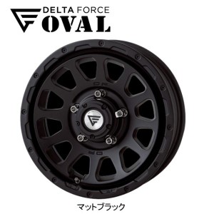 DELTA FORCE OVAL デルタフォース オーバル ジムニー 5.5J-16 +20 5H139.7 マットブラック ４本セット 送料無料