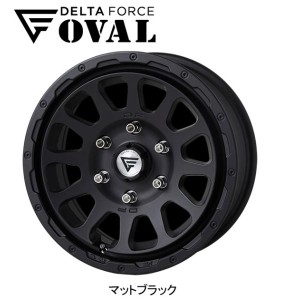 DELTA FORCE OVAL デルタフォース オーバル 200系 ハイエース 7.0J-16 +38 6H139.7 マットブラック ４本セット 送料無料