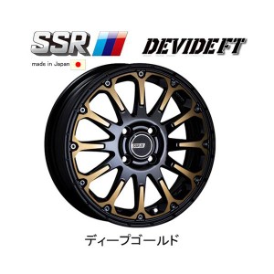 SSR DEVIDE FT エスエスアール ディバイド エフティー 軽自動車 5.0J-15 +45 4H100 ディープゴールド お得な４本SET 送料無料