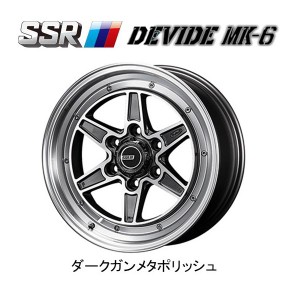 SSR DEVIDE MK-6 ディバイド マークシックス 200系 ハイエース 6.5J-16 +38 6H139.7 ダークガンメタルポリッシュ お得な４本SET 送料無料