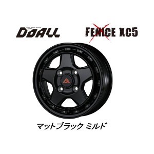 DOALL Fenice X XC5 ドゥオール フェニーチェ クロス エックスシー ファイブ 軽トラック 4.0J-12 +43 4H100 マットブラックミルド お得な