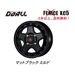 DOALL Fenice X XC5 フェニーチェ クロス エックスシー ファイブ 軽トラック 4.0J-12 +43 4H100 マットブラックミルド １本価格 ２本以上