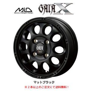 マルカサービス MiD GAIA X ガイヤクロス 17系 キャリイ エブリイ 3.5J-12 +45 4H100 マットブラック ２本以上ご注文にて送料無料