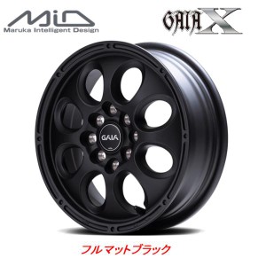 マルカサービス MiD GAIA X ガイヤクロス プロボックス NV200 バネット 5.0J-14 +42 4H100/114.3 8Hマルチ フルマットブラック お得な４