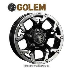 CRIMSON MG GOLEM クリムソン エムジー ゴーレム ジムニー 5.5J-16 +20 5H139.7 マットブラッククリア ４本セット 送料無料