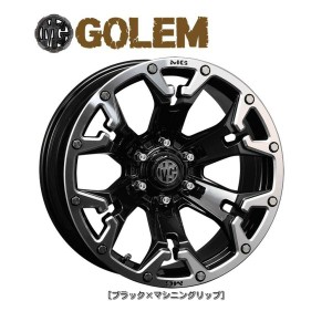 CRIMSON MG GOLEM クリムソン エムジー ゴーレム 120系 ハイラックス O/F付車 9.0J-20 -5 6H139.7 マットブラッククリア ４本セット 送料