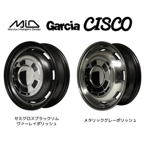 マルカサービス MiD Garcia CISCO ガルシア シスコ ハイエース 6.0J-15 +33 6H139.7 選べるホイールカラー お得な４本セット 送料無料