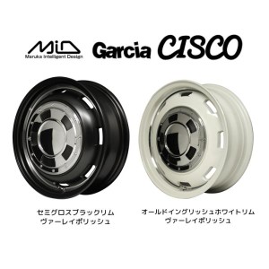 マルカサービス MiD Garcia CISCO ガルシア シスコ ジムニー シエラ 6.0J-16 -5 5H139.7 選べるホイールカラー お得な４本セット 送料無