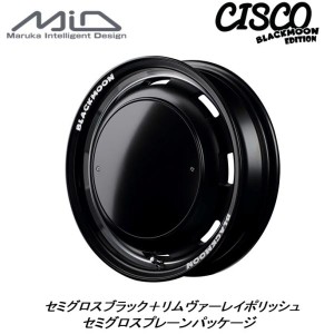 マルカサービス ガルシア シスコ BLACK MOON EDITION ハイエース 6.5J-16 +38 6H139.7 セミグロスブラック パッケージ お得な４本セット 