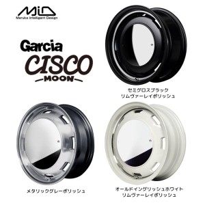 マルカサービス MiD Garcia CISCO MOON ガルシア シスコ ムーン 軽自動車 4.5J-15 +45 4H100 選べるホイールカラー お得な４本セット 送