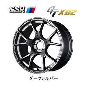 SSR GTX02 エスエスアール ジーティーエックスゼロツー 10.5J-18 +20 5H114.3 ダークシルバー お得な４本SET 送料無料