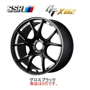 SSR GTX02 エスエスアール ジーティーエックスゼロツー 6.5J-16 +45/+53 4H100 グロスブラック お得な４本SET 送料無料