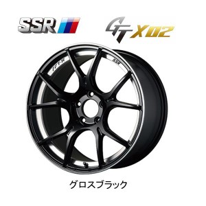 SSR GTX02 エスエスアール ジーティーエックスゼロツー 8.5J-19 +38/+45 5H114.3 グロスブラック お得な４本SET 送料無料