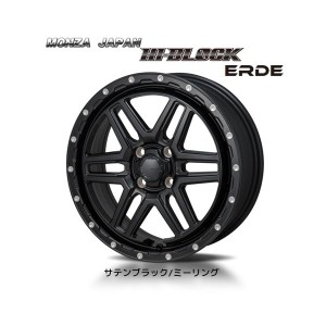 Japan 三陽 HI BLOCK ERDE ハイブロック エルデ ライズ ロッキー ハイブリッド除く 6.0J-16 +42 4H100 サテンブラック/ミーリング お得な