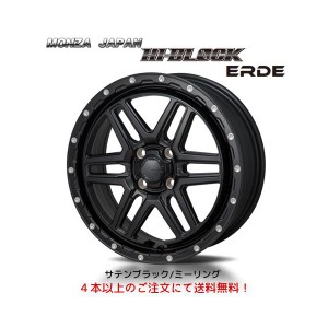 Japan 三陽 HI BLOCK ERDE ハイブロック エルデ ライズ ロッキー ハイブリッド除く 6.0J-16 +42 4H100 サテンブラック/ミーリング ４本以