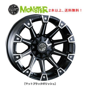 CRIMSON MG MONSTER クリムソン エムジー モンスター 7.0J-16 +35 10Hマルチ 5H114.3/5H127 マットブラックポリッシュ １本価格 ２本以上