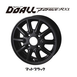 キャンペーン DOALL Fenice RX1 ドゥオール フェニーチェ アールエックス ワン 軽トラック 軽バン 4.0J-12 +43 4H100 マットブラック お