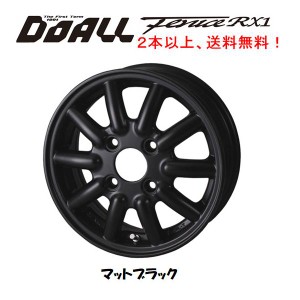 キャンペーン DOALL Fenice RX1 フェニーチェ アールエックス ワン 軽トラック 軽バン 4.0J-12 +43 4H100 マットブラック １本価格 ２本