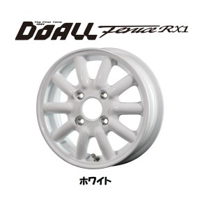 キャンペーン DOALL Fenice RX1 ドゥオール フェニーチェ アールエックス ワン 軽トラック 軽バン 4.0J-12 +43 4H100 ホワイト お得な４