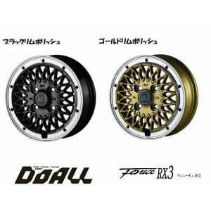 DOALL Fenice RX3 ドゥオール フェニーチェ アールエックス スリー 軽自動車 5.0J-15 +45 4H100 選べるホイールカラー ４本セット 送料無