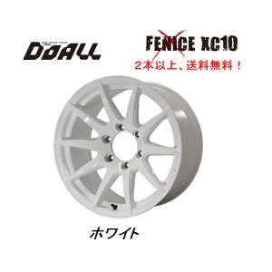 DOALL Fenice X フェニーチェ クロス XC10 200系 ハイエース 25mmO/F付車用 9.0J-18 +25 6H139.7 ホワイト １本価格 ２本以上ご注文にて