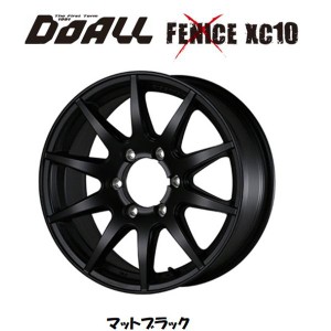 DOALL Fenice X XC10 フェニーチェ クロス エックスシ— テン 150 プラド ハイラックス 8.0J-18 +25 6H139.7 マットブラック お得な４本S