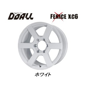 DOALL Fenice X ドゥオール フェニーチェ クロス XC6 200系 ハイエース 25mmO/F付車用 9.0J-18 +25 6H139.7 ホワイト お得な４本SET 送料