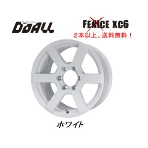 DOALL Fenice X ドゥオール フェニーチェ クロス XC6 200系 ハイエース 25mmO/F付車用 9.0J-18 +25 6H139.7 ホワイト １本価格 ２本以上