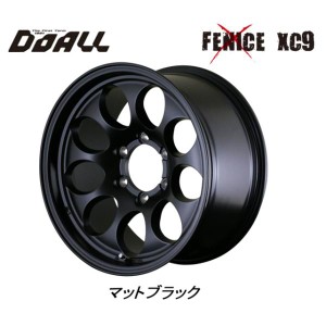 DOALL Fenice X XC9 フェニーチェ クロス エックスシ— ナイン 120系 ハイラックス 8.5J-17 +10 6H139.7 マットブラック お得な４本セッ