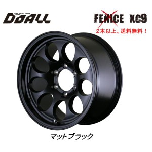 DOALL Fenice X XC9 フェニーチェ クロス エックスシ— ナイン 120系 ハイラックス 8.5J-17 +10 6H139.7 マットブラック １本価格 ２本以