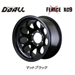 DOALL Fenice X XC9 フェニーチェ クロス エックスシ― ナイン ランクル80 70プラド 8.0J-16 -28 6H139.7 マットブラック お得な４本セッ