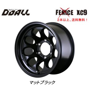 DOALL Fenice X XC9 フェニーチェ クロス エックスシ— ナイン ランクル80 70プラド 8.0J-16 -28 6H139.7 マットブラック １本価格 ２本