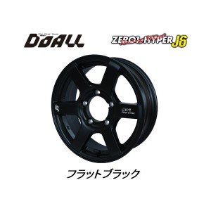 DOALL CST ZERO 1 HYPER J6 ゼロワン ハイパー ジェイ シックス ジムニー 5.5J-16 +22 5H139.7 フラットブラック お得な４本SET 送料無料