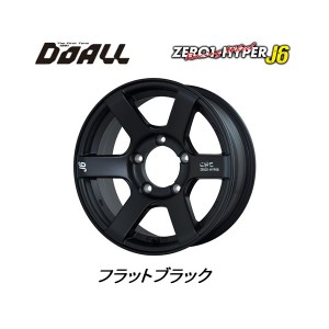 DOALL CST ZERO 1 HYPER J6 ゼロワン ハイパー ジェイ シックス ジムニー シエラ O/F付車 6.0J-16 -15 5H139.7 フラットブラック お得な